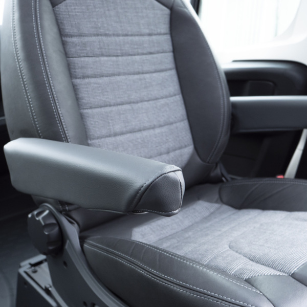 Carbest Schonbezug Armlehne für Fiat Ducato ab Baujahr 2007, anthrazit