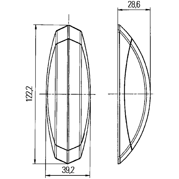 Hella Umrissleuchte oval links