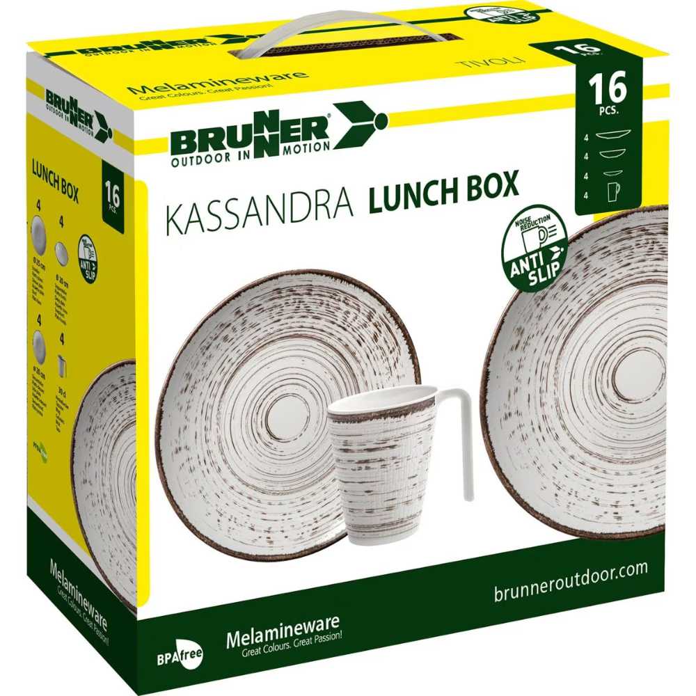 Brunner Geschirrset Lunch Box Kassandra, 16-teilig