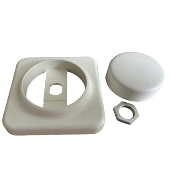 inter BÄR Knopf und Rahmen für Dimmer 8152, weiß