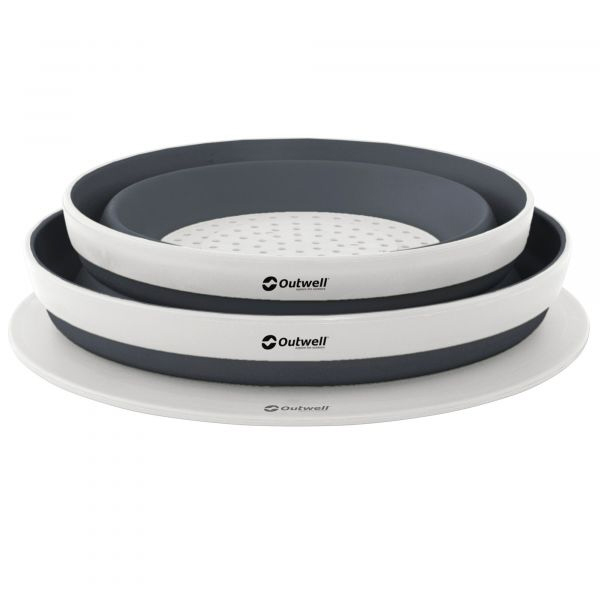 Outwell Collaps Schüssel und Sieb Set, dunkelblau
