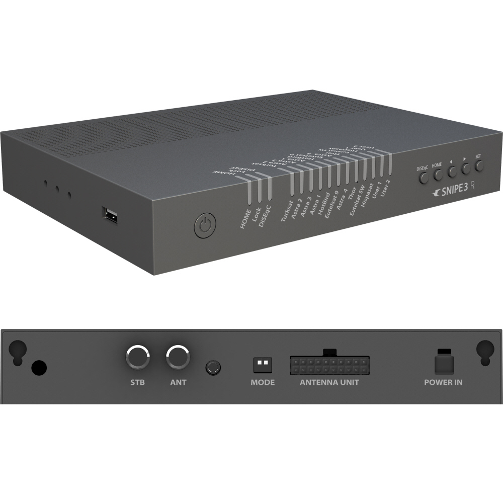 Selfsat Snipe 3 R Twin, GPS Auto Skew Sat System, Black Line