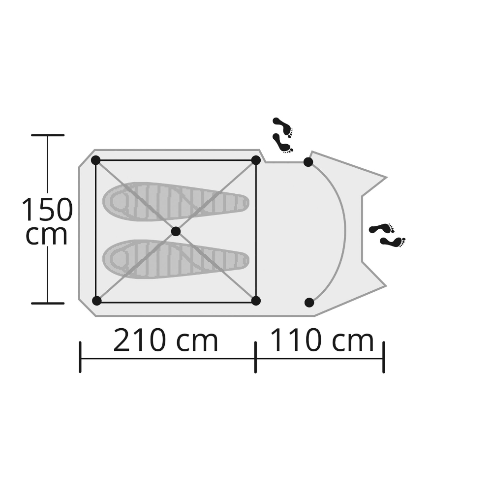 Origin Outdoors Zelt Hyggelig 2 Personen