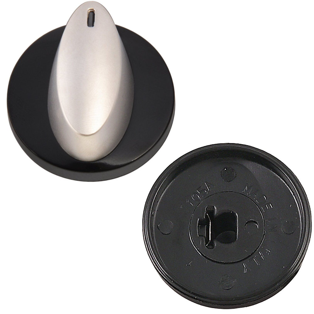 Can Bedienknopf schw./chrom für Kocher u. Kombinationen FC und PV (Nr.C-4000511)