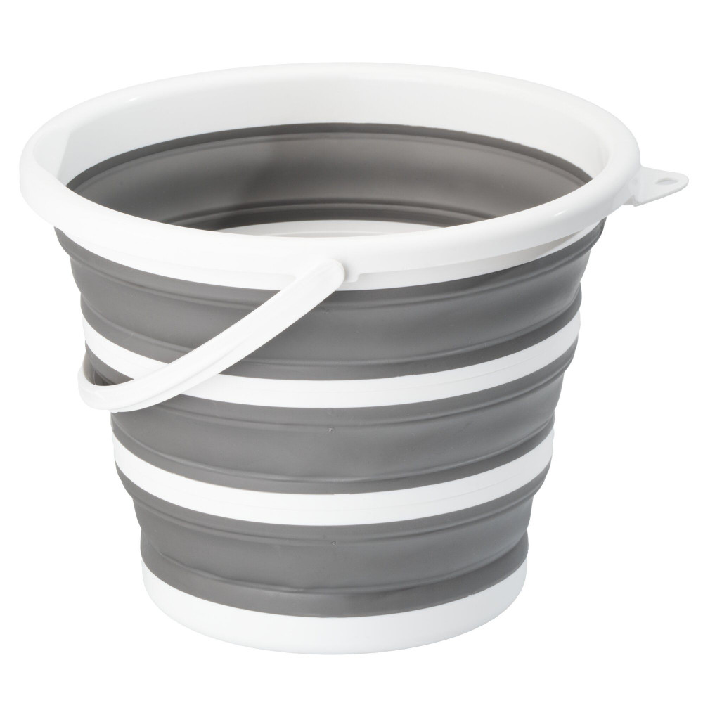 KS Ropes Falteimer 10 Liter dunkelgrau