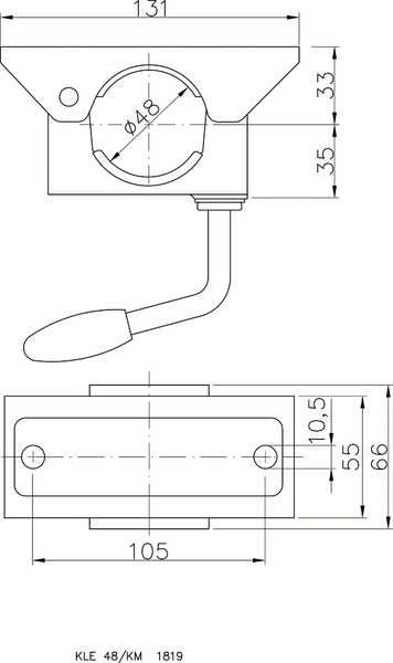 Winterhoff Klemmhalter für 48 mm Rohr