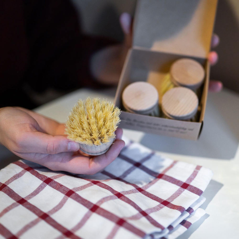 Chinchilla Spülbürsten-Wechselköpfe, 4 Stück