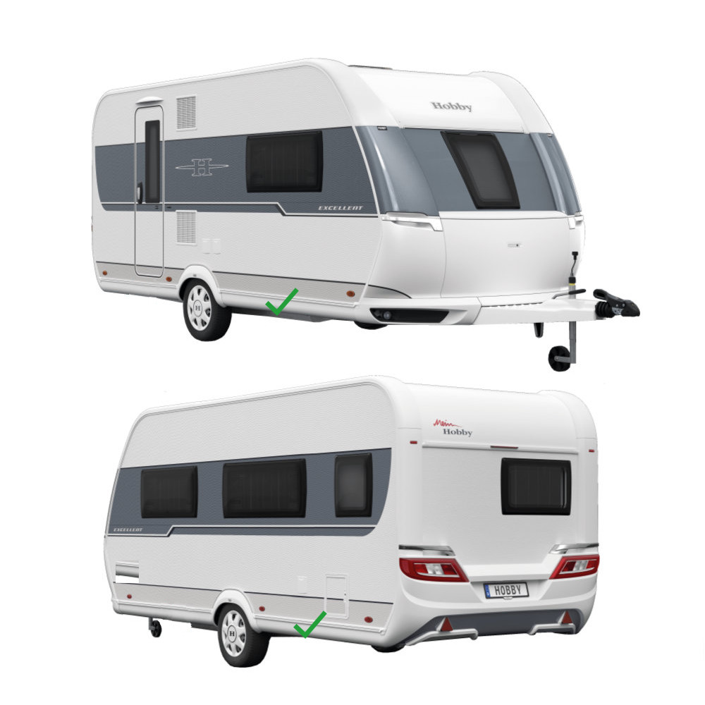 Hobby Spoiler rechts weiß, 1500 mm (2007 - 2018)