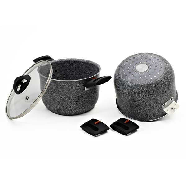 Baever Brand Kochtopf ARTEPETRA Farbe stone grey