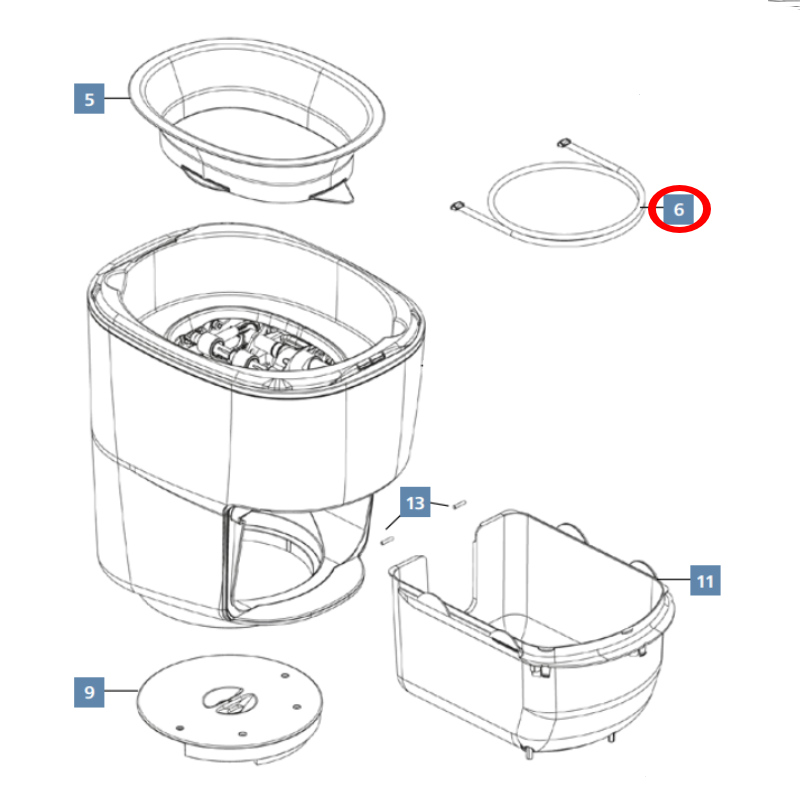 Clesana Anschlusskabel Bedienpanel für C1 Toilette