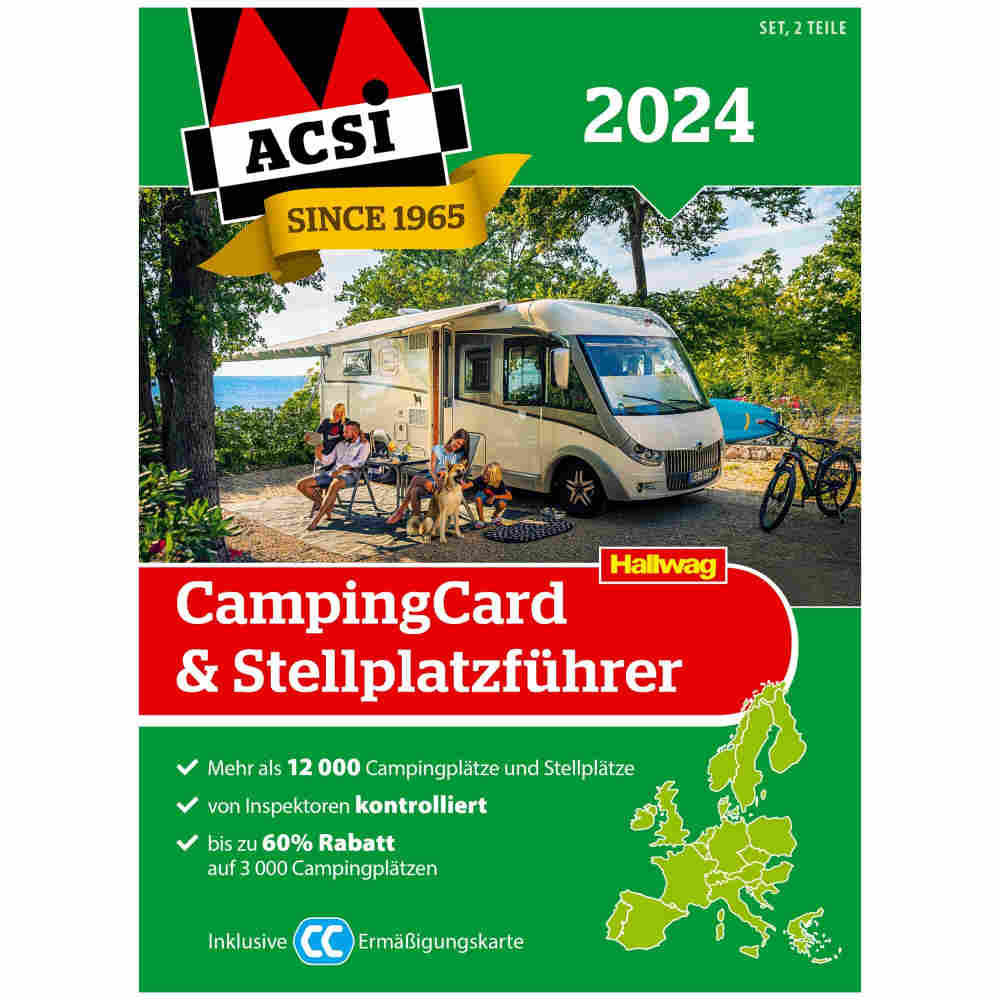 ACSI CampingCard und Stellplatzführer 2024