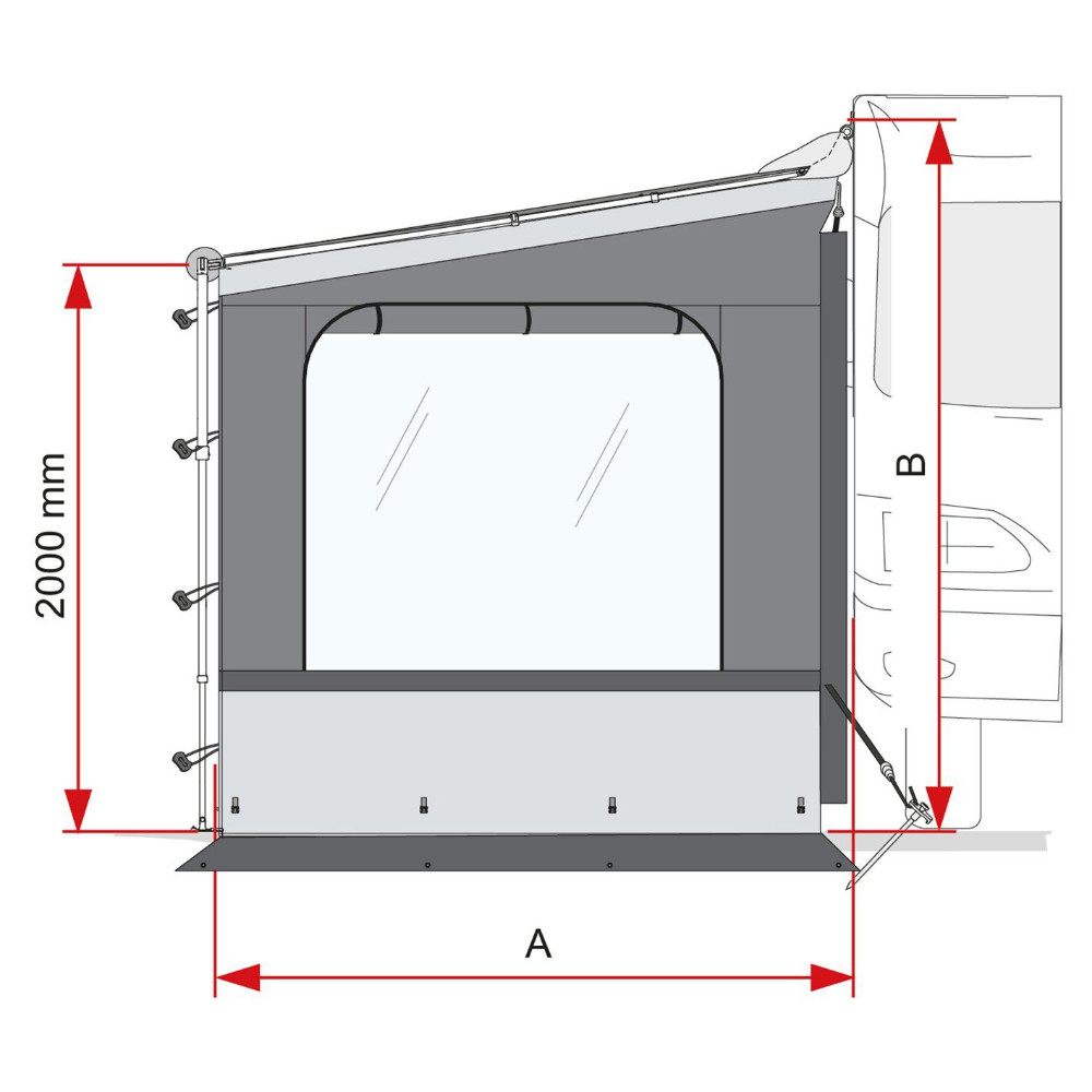 Fiamma Seitenwand Side W Pro Shade Caravanstore XL