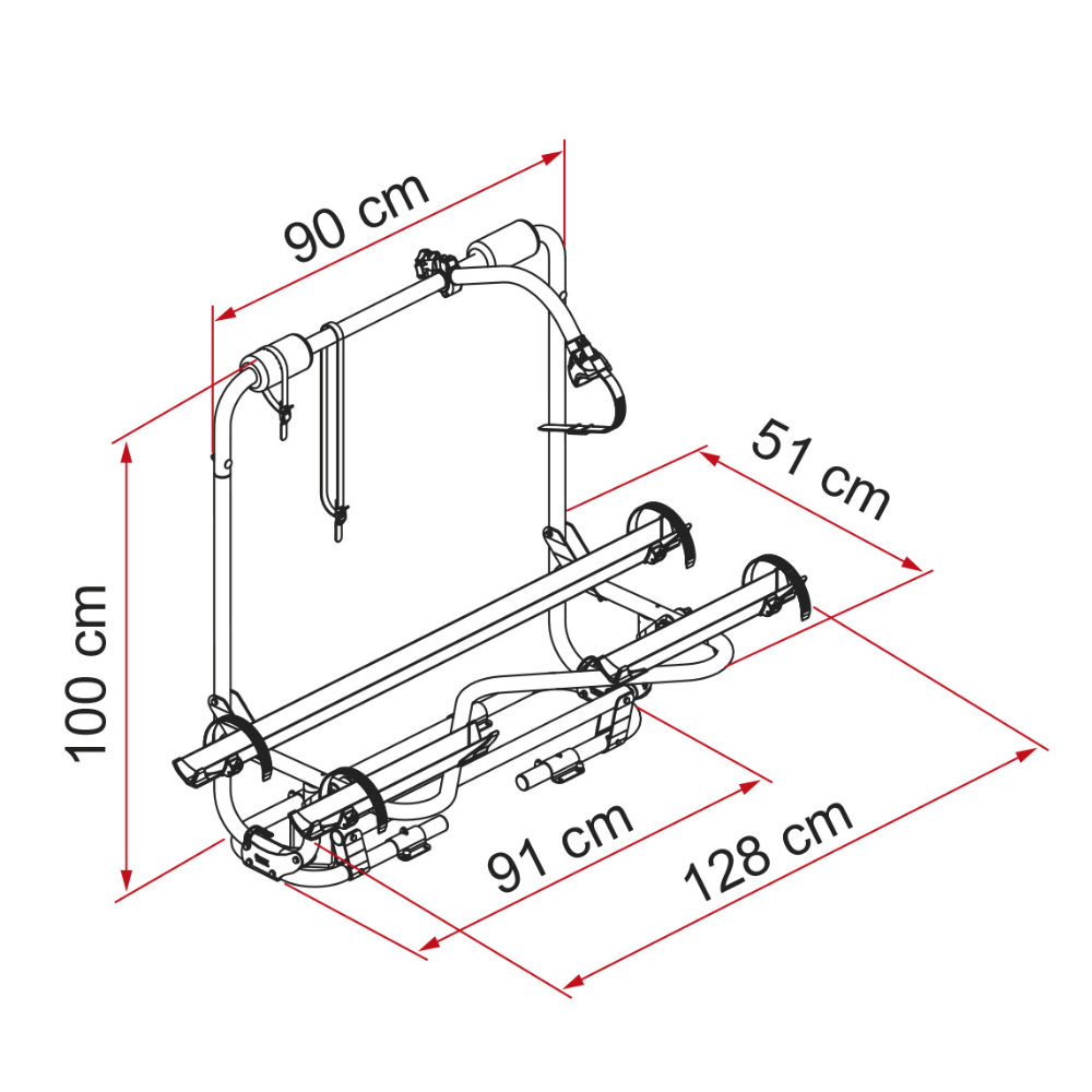 Fiamma Deichselträger Carry-Bike Caravan XL A Pro 300 schwarz