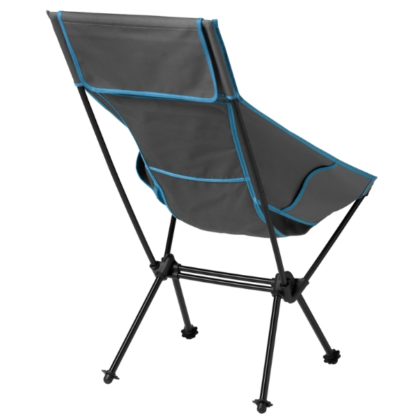 Defa Klappstuhl High Chair mit hoher Rückenlehne, anthrazit/blau