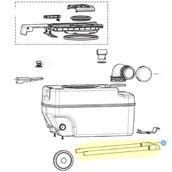 Dometic Teleskopgriff für Fäkalientank CT (Nr. 2426010-45/6)