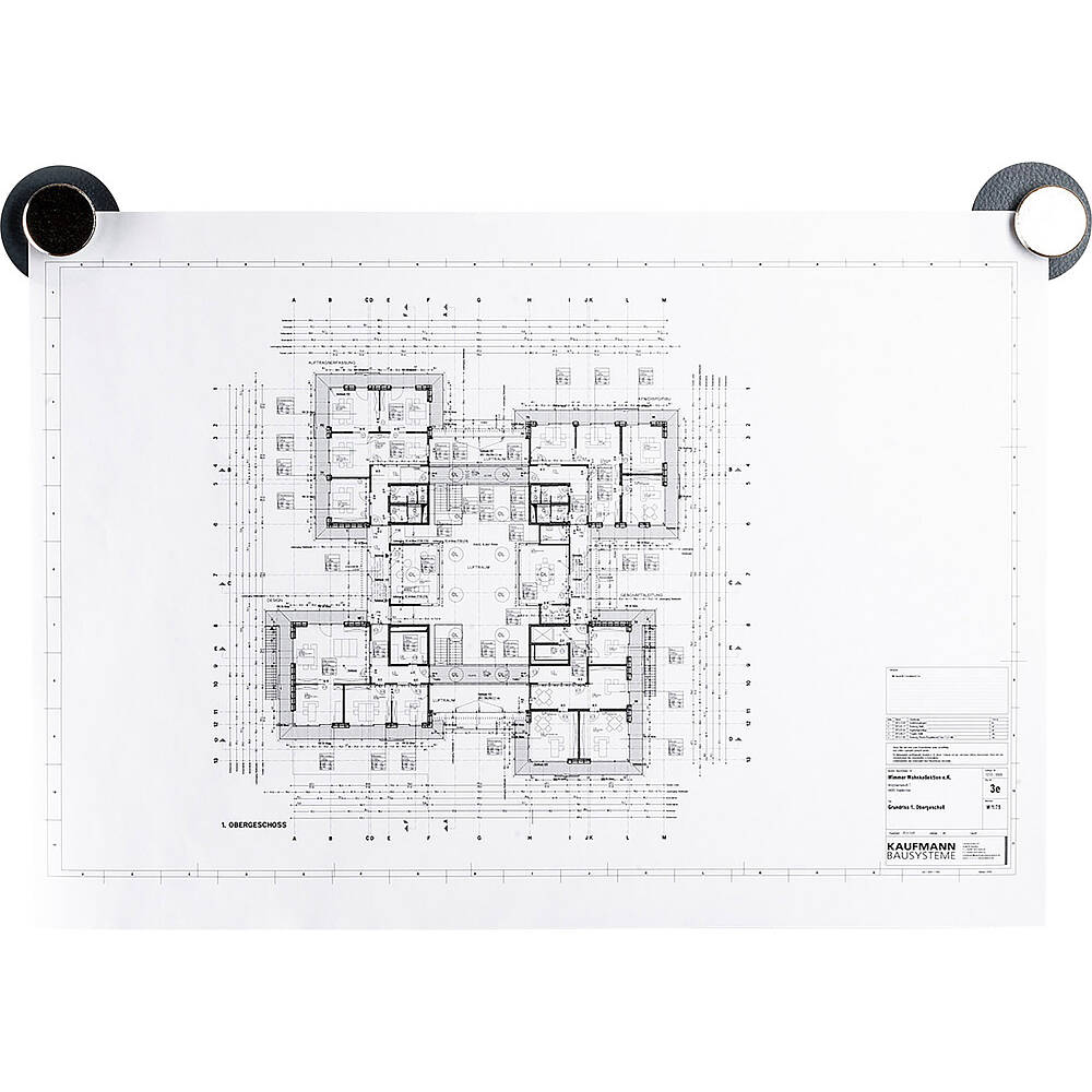 Silwy Magnet-Pins Smart 2er-Set, schwarz