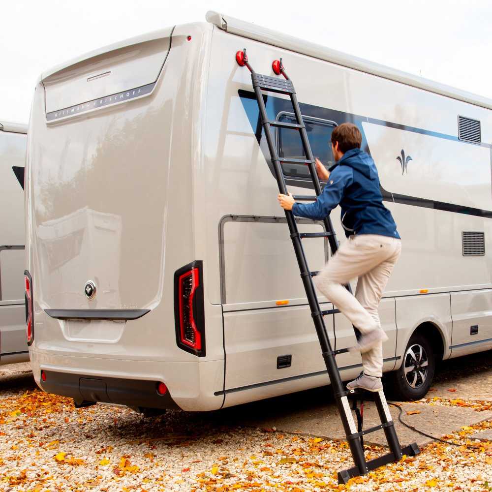 Leitertec Teleskopleiter inkl. Leiterhalter