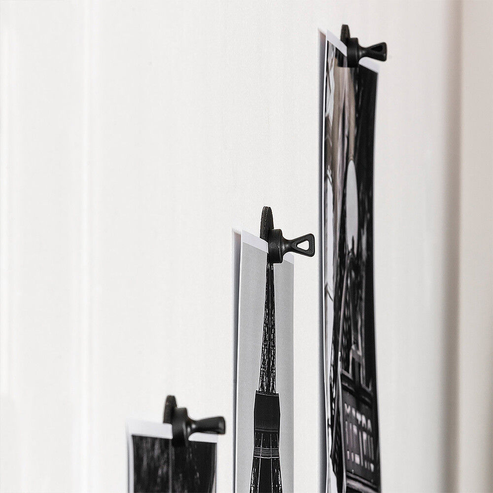 Silwy Magnet-Pins Flex 4er-Set, schwarz