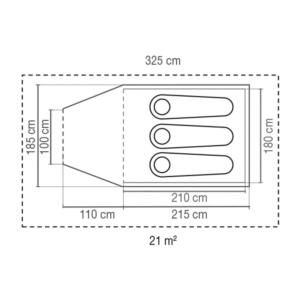 Coleman Zelt Darwin Plus 3 Personen