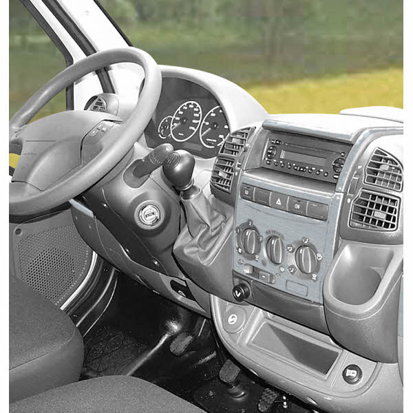 PreWoodec Armaturenbrett-Veredelung Aluminium für Fiat Ducato 03/2002-06/2006