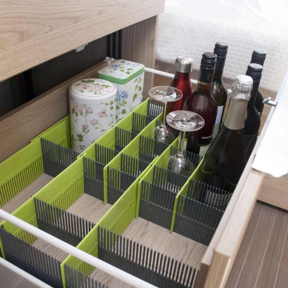 Purvario Stauleiste 100 MAXXI 8-tlg., hellgrau-dunkelgrau