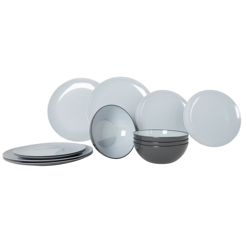 Gimex Geschirrserie Vivid Line Geschirrset 12-tlg., blau