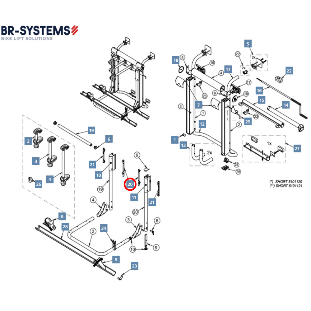 BR-Systems Radplatte Wagon für Bike Lift