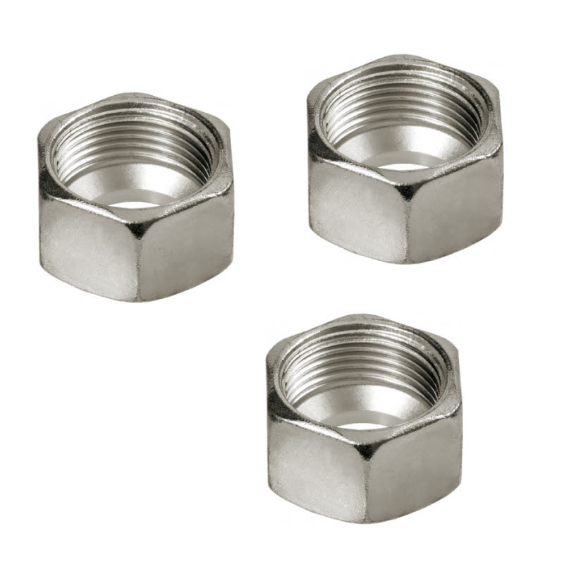 GOK Überwurfmutter 10 mm, 3 Stück