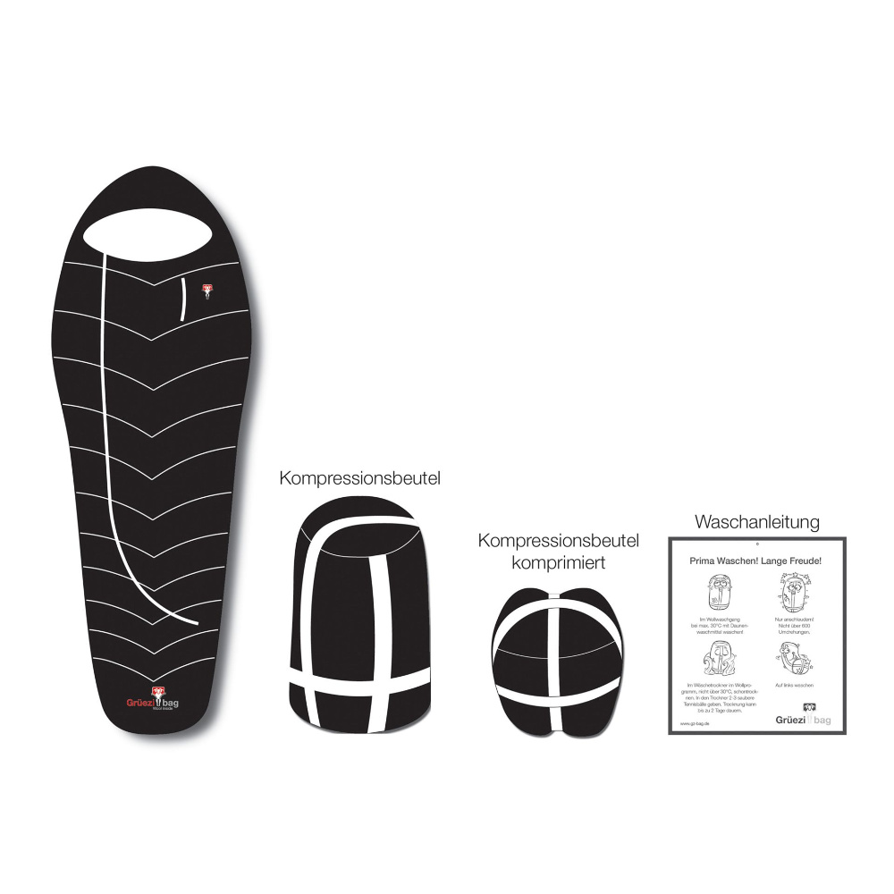 Grüezi-Bag Mumienschlafsack Cloud links