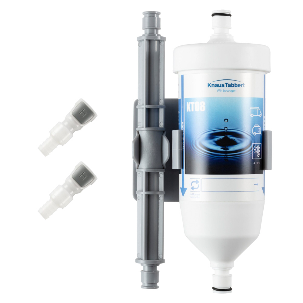 bluuwater Wasserfilter KT08 Set für Knaus/Tabbert vor Bj. 2022 - gerader Anschl.
