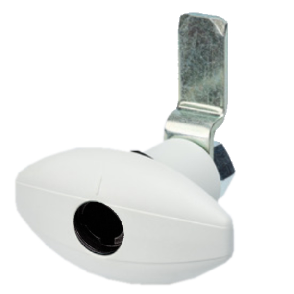 STS Ellipse klein für STS/Zadi, Druckdrehverschl. ohne Zylinder, Fiat Bianco