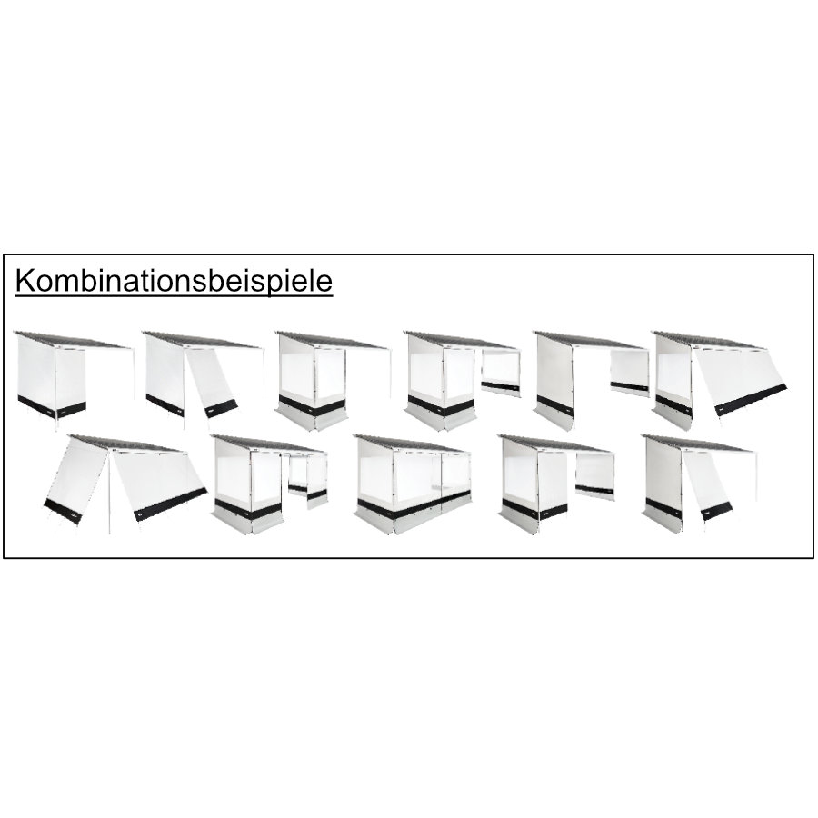 Thule Sun-Blocker G2 Side(307279)für Serien 5 u.6, Auszug 2,5 m, Höhe L, B-Ware
