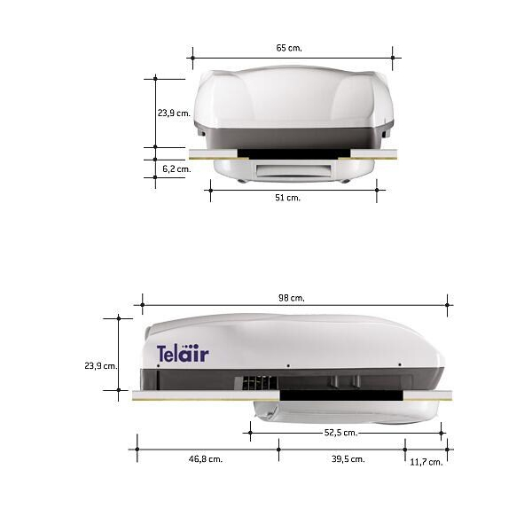 Teleco Dachklimaanlage Telair Silent 3, 8100 H
