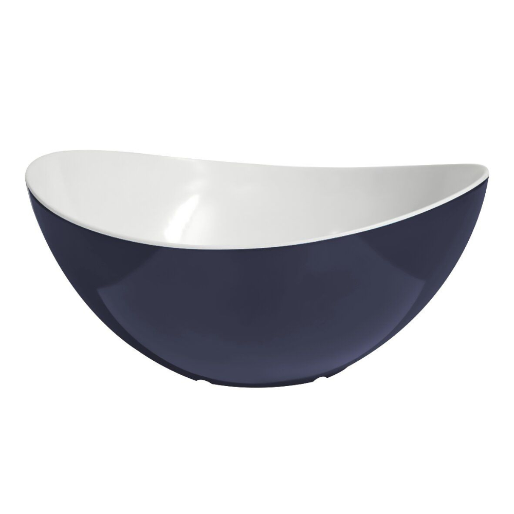 Gimex Salatschüssel Solid Line, blau/weiß