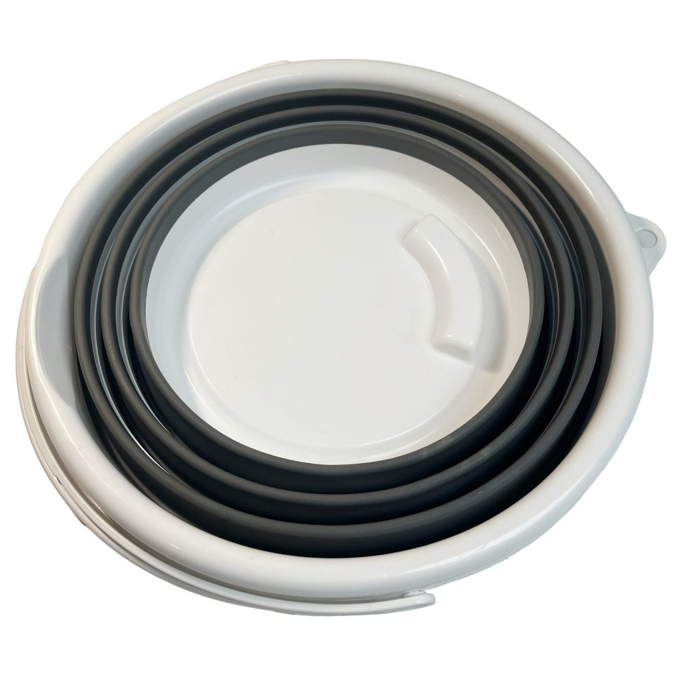 KS Ropes Falteimer 10 Liter dunkelgrau