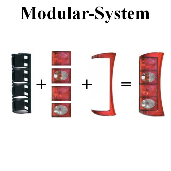 Jokon Brems-Schlussleuchte mit Seitenmarkierung und Reflektor für Modular-System