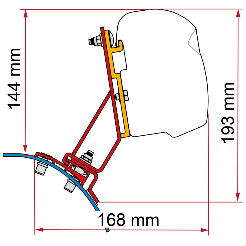 Fiamma Markisenadapter Kit Stellantis (PSA) für F43, F45, F45s