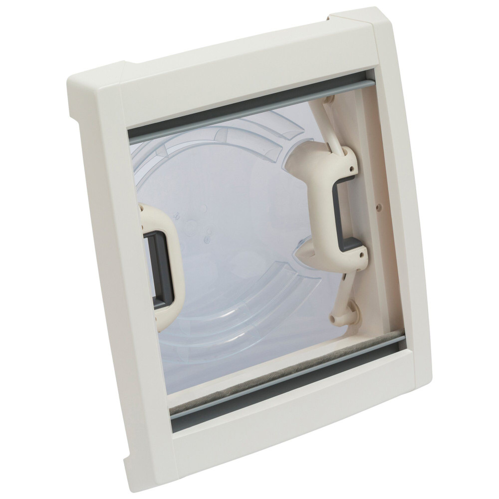 MPK VisionVent S pro mit Fliegengitter u. Verdunkelung 280x280 mm - cremeweiß