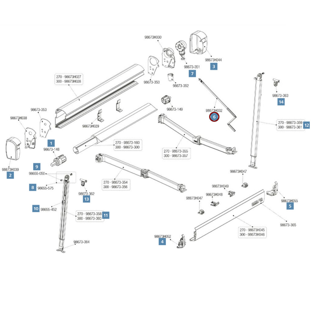 Fimma Handkurbel für F43van Markise (98673H032)