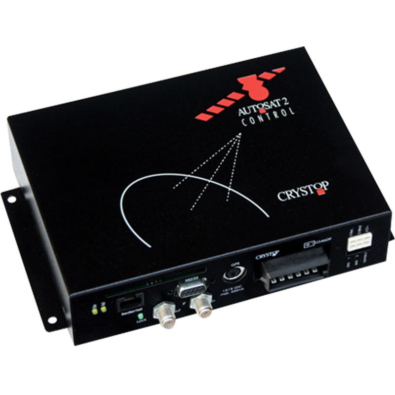 Crystop Sat-Anlage Light S Digital Single mit Ein-Knopf-Bedienteil, schwarz