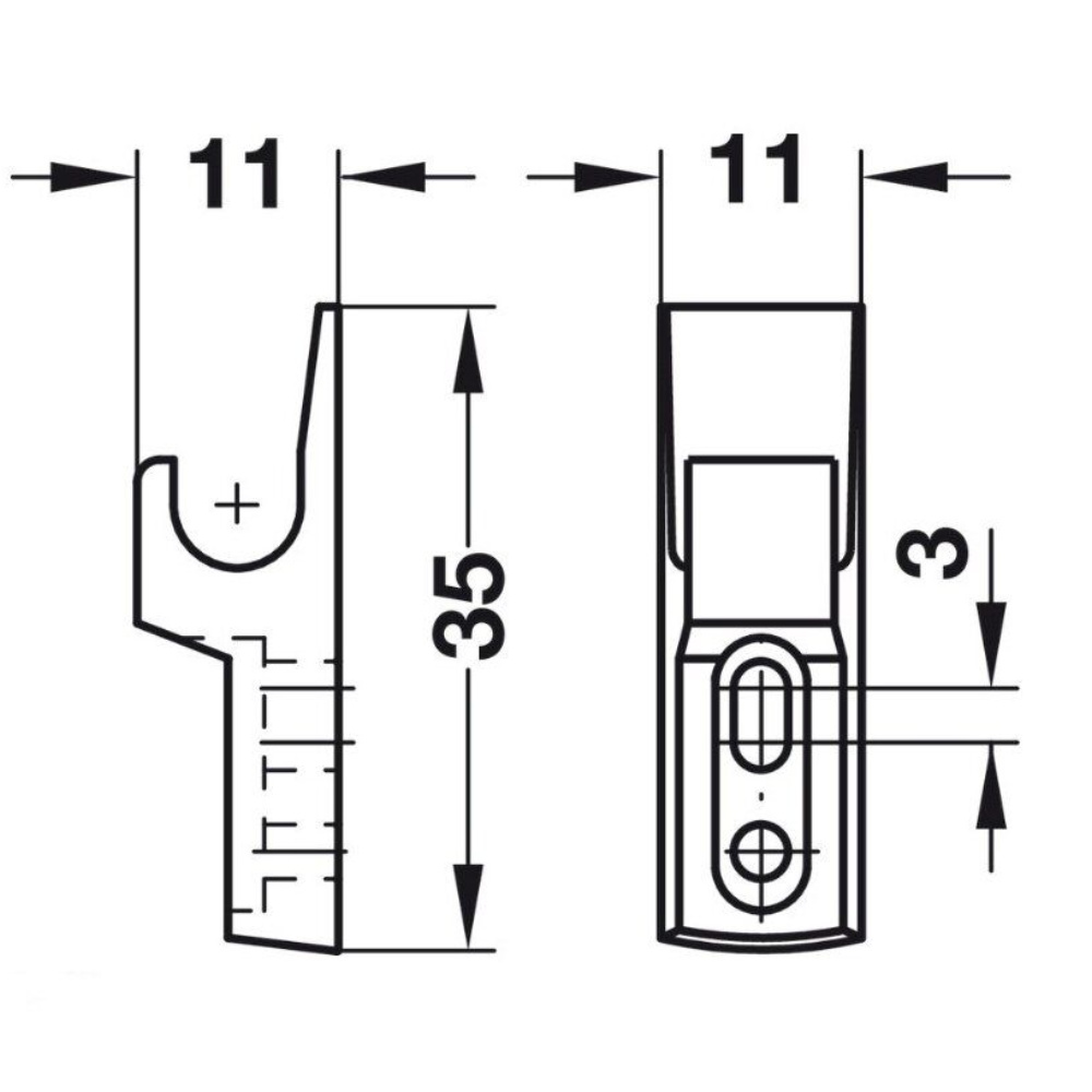 Häfele Federschnapp-Verschluss Mini-Latch