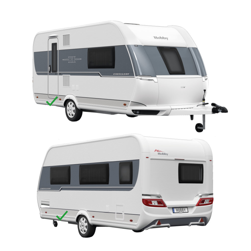 Hobby Spoiler links weiß, 1500 mm (1997 - 2006)