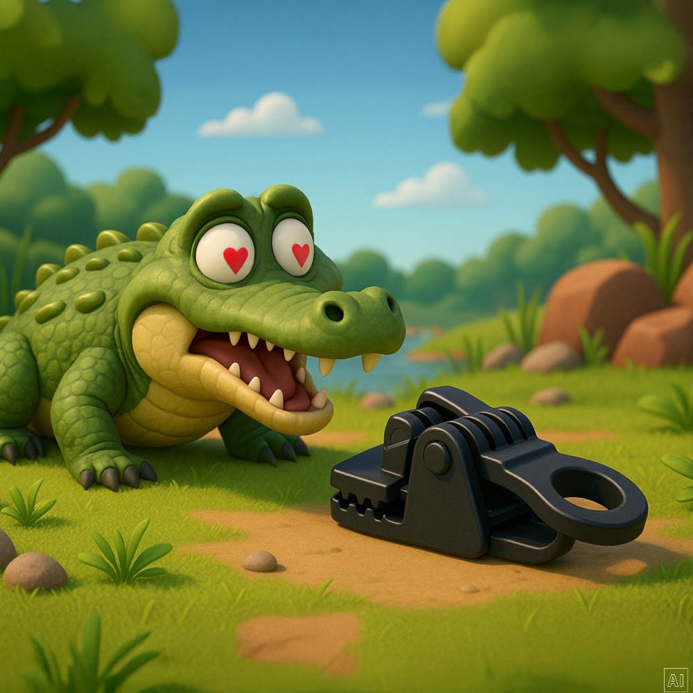 RYF Spannklemmen-Set Kroko mit Klappverschluss