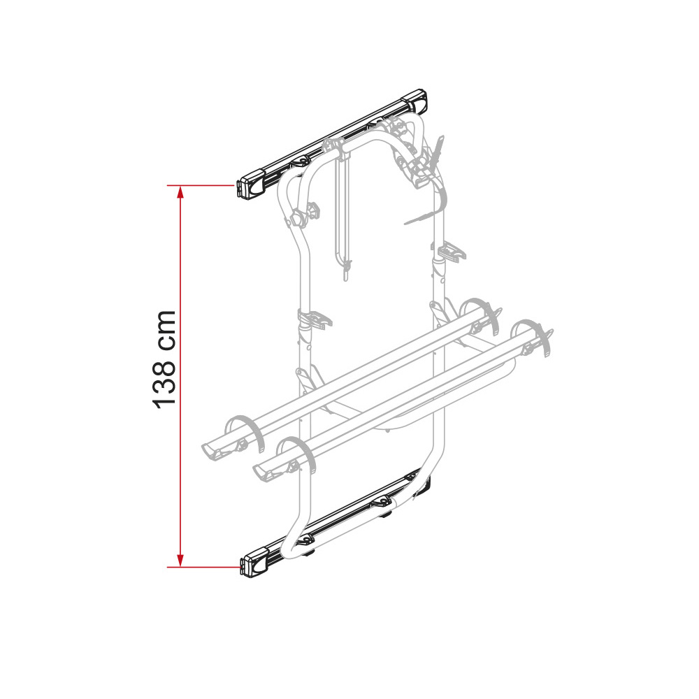 Fiamma Kit Bar Carry-Bike DJ Mercedes-Benz Sprinter W906, schwarz