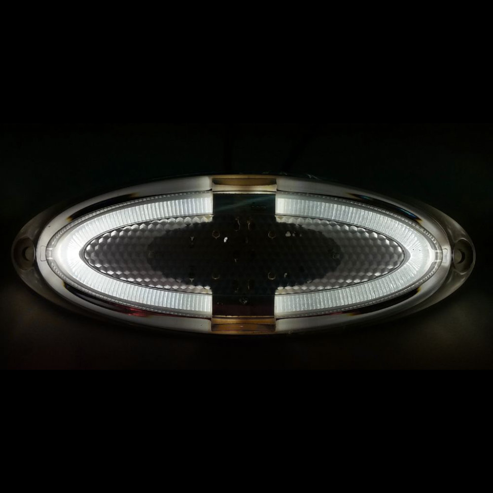 Dimatec LED Markierungsleuchte oval weiß