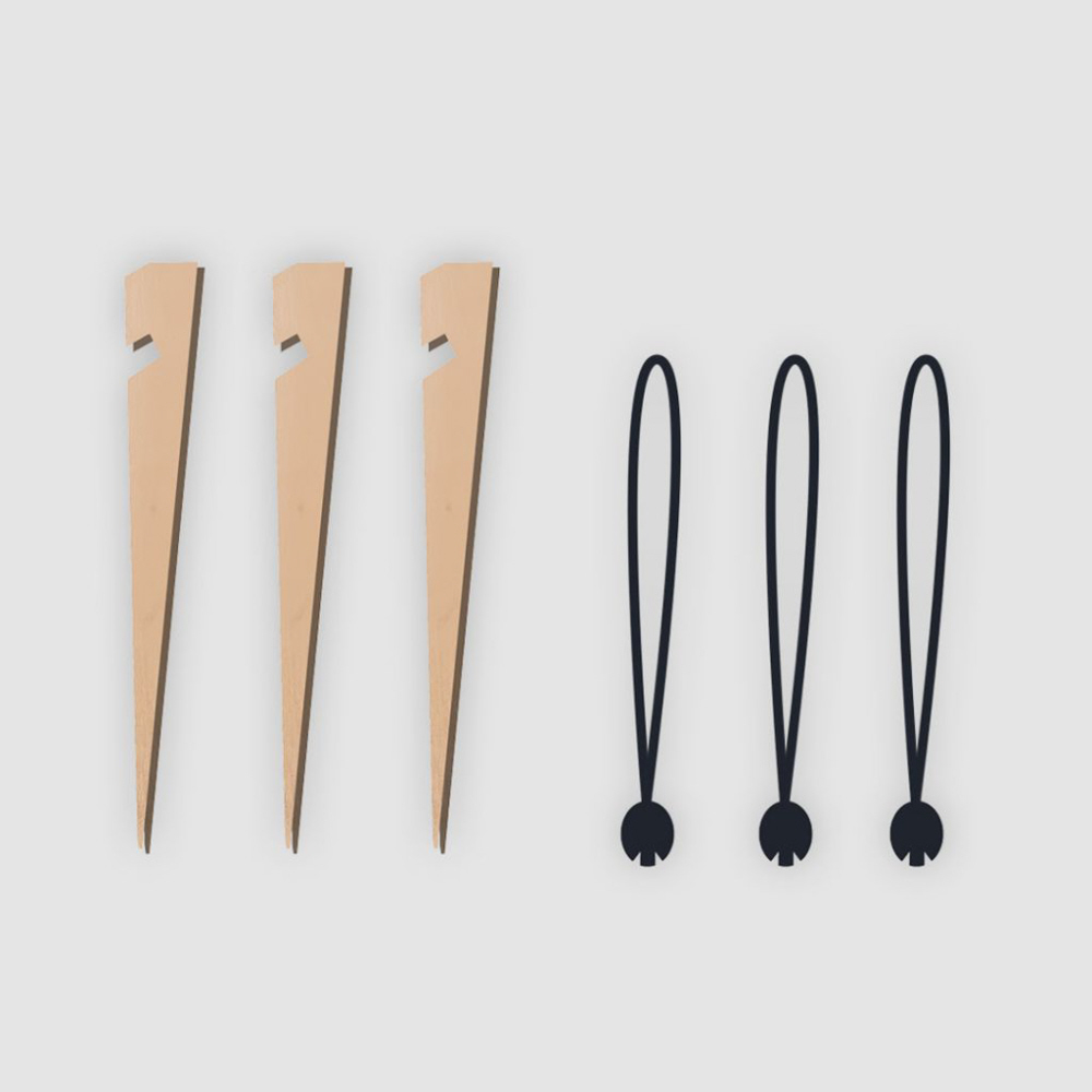 Bent Abspannmaterial, 3 Stück