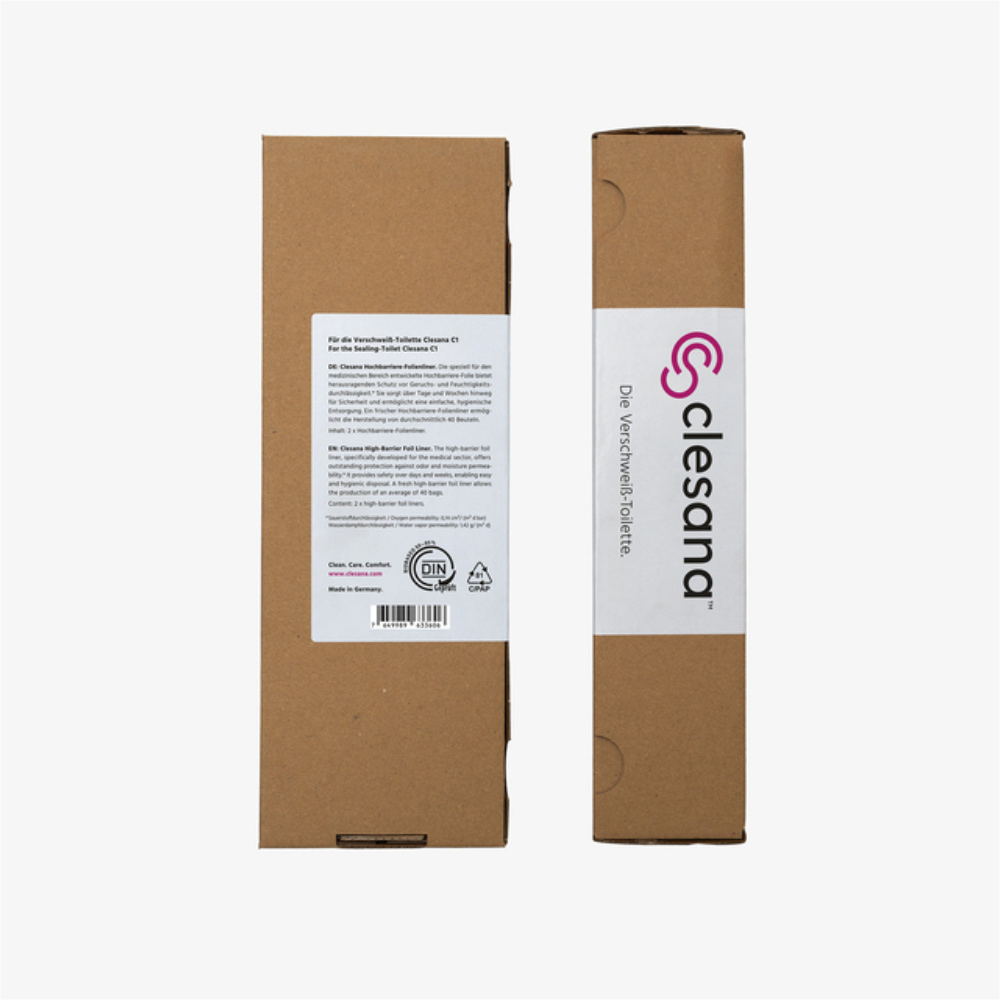 Clesana Bio Hochbarriere-Folienliner für Toilette C1