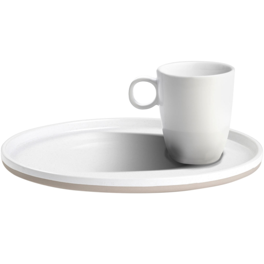 Brunner Espressoset Odette, weiß/grau