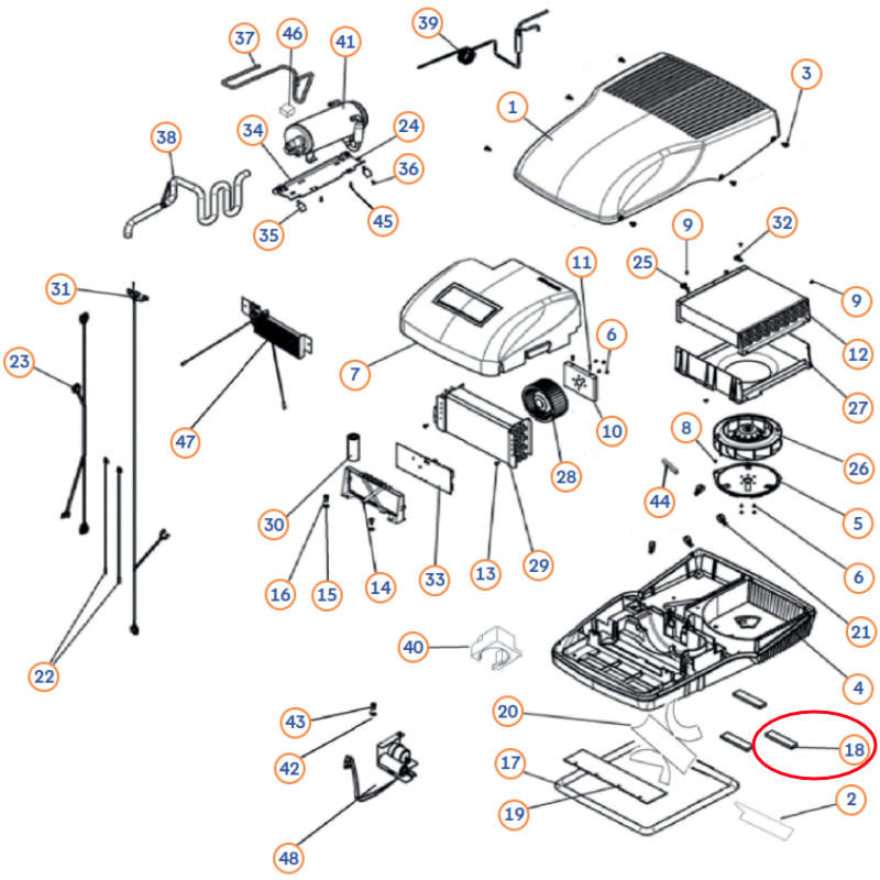 Dometic Dichtung 120 x 30 x 10 mm schwarz für FreshJet 1700/2200 (Nr. 386350195)