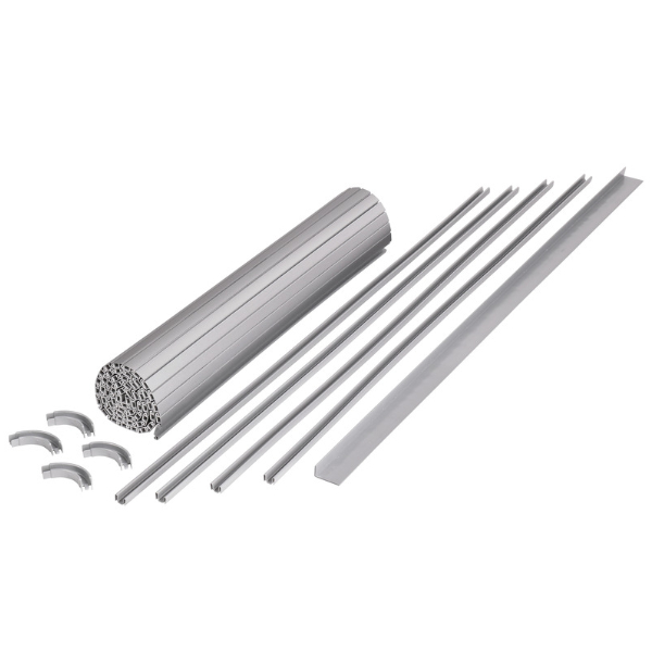 Carbest Rollladentür-Komplettset, silber